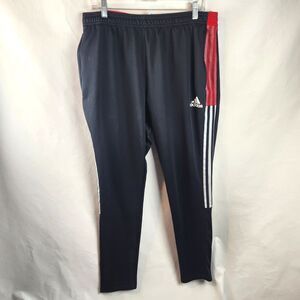 Adidas Tiro 21 Track Pants Mens Black Red Athletic Soccer Training Joggers Slim